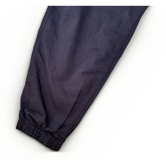 Tommy Hilfiger Black Logo Drawstring Joggers size Medium Cotton Linen - Picture 3 of 9